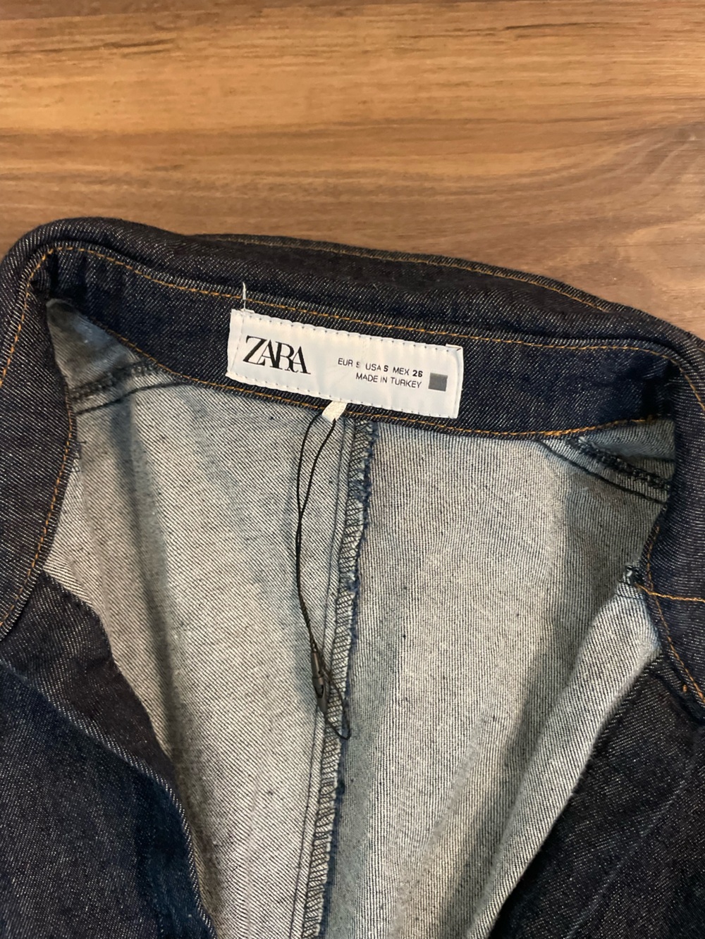 Zara Denim Button-Front Midi Dress - Picture 6 of 7